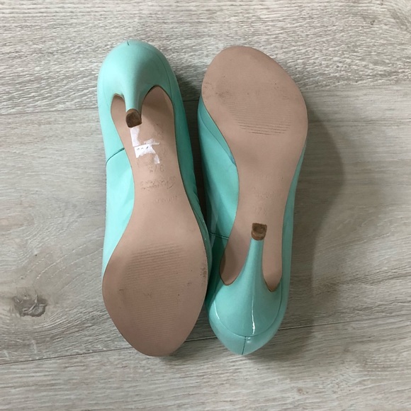 GINO ROSSI Leather Peep-toe Platform Pumps Heels - Picture 6 of 8